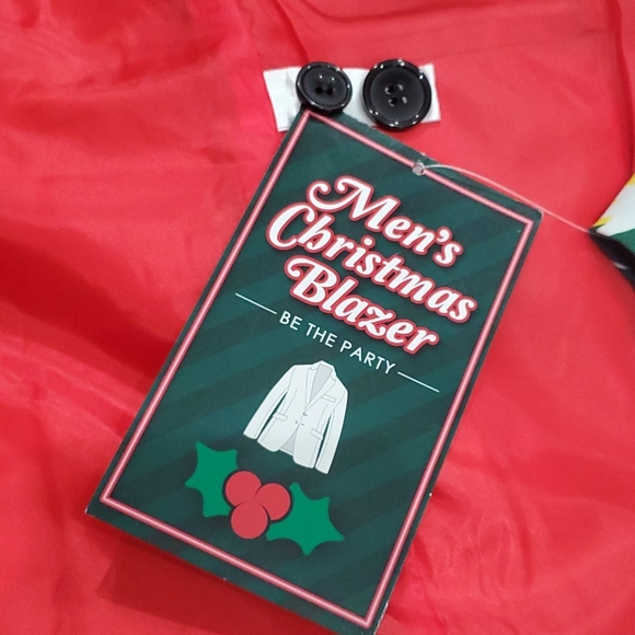 Brand New Men's Christmas BLAZER Size M/ 38R - Picture 7 of 7